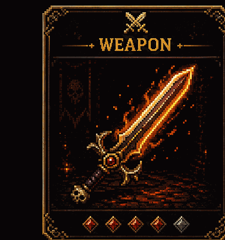 Emberblade, a legendary weapon